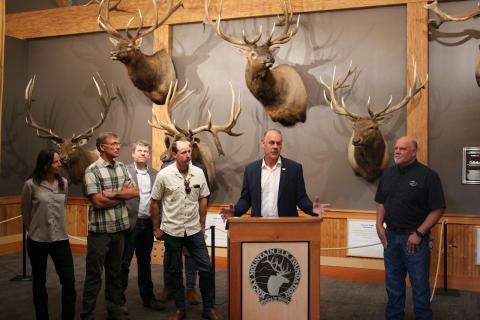 zinke at press conference